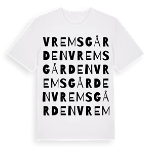 Vremsgården ordlek t-shirt – ekologisk bomull t-shirt från Pinshirt