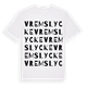 White t-shirt med Vremslycke ordlek t-shirt