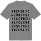 Mid Heather Gray t-shirt med Vremslycke ordlek t-shirt