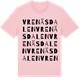 Pink Cotton t-shirt med Vrenäsdalen ordlek t-shirt