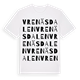White t-shirt med Vrenäsdalen ordlek t-shirt