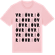 Pink Cotton t-shirt med Vriö ordlek t-shirt