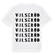 Vulseröd ordlek t-shirt