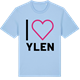 Blue Soul t-shirt med Jag älskar Ylen t-shirt stort tryck