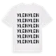 White t-shirt med Ylen ordlek t-shirt
