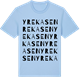 Blue Soul t-shirt med Yrekasen ordlek t-shirt