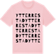 Pink Cotton t-shirt med Ytter Restad ordlek t-shirt