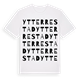 White t-shirt med Ytter Restad ordlek t-shirt