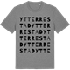 Mid Heather Gray t-shirt med Ytter Restad ordlek t-shirt