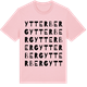 Pink Cotton t-shirt med Ytterberg ordlek t-shirt