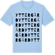 Blue Soul t-shirt med Yttergård ordlek t-shirt