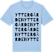 Blue Soul t-shirt med Yttergården ordlek t-shirt