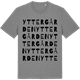 Mid Heather Gray t-shirt med Yttergården ordlek t-shirt