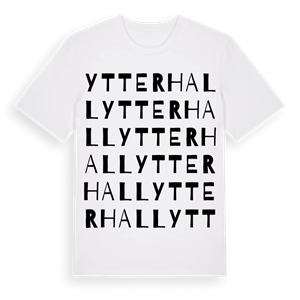 Ytterhall ordlek t-shirt – ekologisk bomull t-shirt från Pinshirt