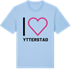Blue Soul t-shirt med Jag älskar Ytterstad t-shirt stort tryck