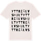 Vintage White t-shirt med Yttre Älvshult ordlek t-shirt