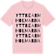 Pink Cotton t-shirt med Yttre Armholmarna ordlek t-shirt