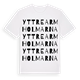 White t-shirt med Yttre Armholmarna ordlek t-shirt