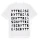 White t-shirt med Yttre Åsen ordlek t-shirt