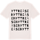 Vintage White t-shirt med Yttre Åsen ordlek t-shirt
