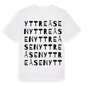 Yttre Åsen ordlek t-shirt – ekologisk bomull t-shirt från Pinshirt