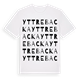 White t-shirt med Yttre Backa ordlek t-shirt