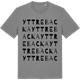Mid Heather Gray t-shirt med Yttre Backa ordlek t-shirt
