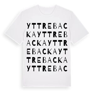 Yttre Backa ordlek t-shirt – ekologisk bomull t-shirt från Pinshirt