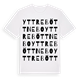 White t-shirt med Yttre Böttnebo ordlek t-shirt