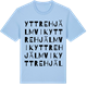 Blue Soul t-shirt med Yttre Hjälmvik ordlek t-shirt