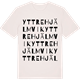 Vintage White t-shirt med Yttre Hjälmvik ordlek t-shirt
