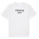 White t-shirt med Yttre Rullen i Sverige t-shirt