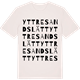 Vintage White t-shirt med Yttre Sandslätt ordlek t-shirt
