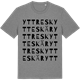 Mid Heather Gray t-shirt med Yttre Skytteskär ordlek t-shirt