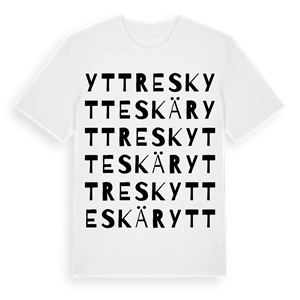 Yttre Skytteskär ordlek t-shirt – ekologisk bomull t-shirt från Pinshirt