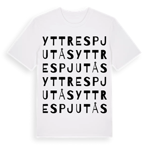 Yttre Spjutås ordlek t-shirt – ekologisk bomull t-shirt från Pinshirt