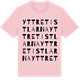 Pink Cotton t-shirt med Yttre Tistlarna ordlek t-shirt