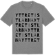 Mid Heather Gray t-shirt med Yttre Tistlarna ordlek t-shirt