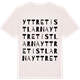 Vintage White t-shirt med Yttre Tistlarna ordlek t-shirt