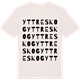 Vintage White t-shirt med Yttreskog ordlek t-shirt