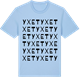 Blue Soul t-shirt med Yxet ordlek t-shirt