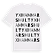 White t-shirt med Yxhammarshult ordlek t-shirt