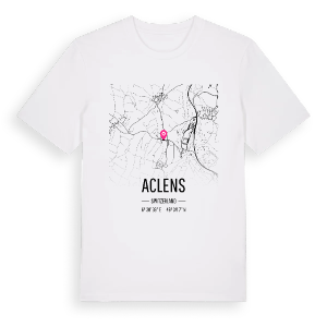 Aclens karta t-shirt – ekologisk bomull t-shirt från Pinshirt