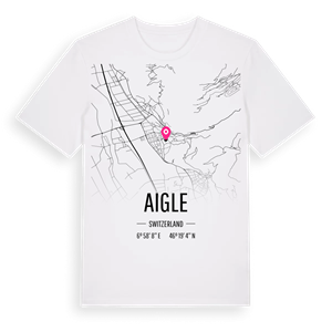 Aigle karta t-shirt – ekologisk bomull t-shirt från Pinshirt