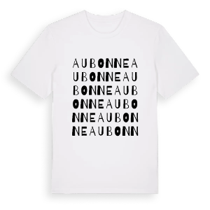 Aubonne ordlek t-shirt – ekologisk bomull t-shirt från Pinshirt