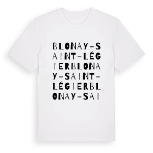 Blonay - Saint-Légier ordlek t-shirt – ekologisk bomull t-shirt från Pinshirt