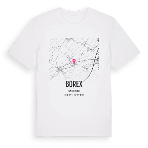 Borex karta t-shirt – ekologisk bomull t-shirt från Pinshirt