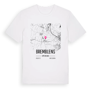 Bremblens karta t-shirt – ekologisk bomull t-shirt från Pinshirt