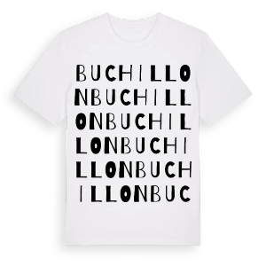 Buchillon ordlek t-shirt – ekologisk bomull t-shirt från Pinshirt