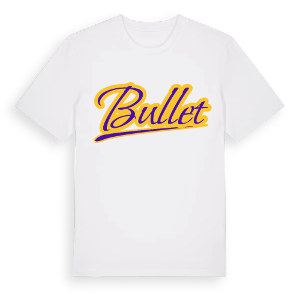 Bullet baseball t-shirt – ekologisk bomull t-shirt från Pinshirt